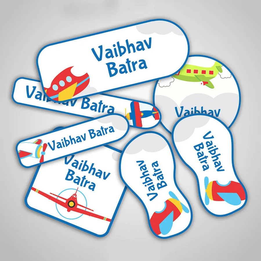 Aeroplane Labels Super Saver Set <br> <span style="font-size: 11px; font-family:Helvetica,Arial,sans-serif;">Assorted packs containing 156 stickers</span>