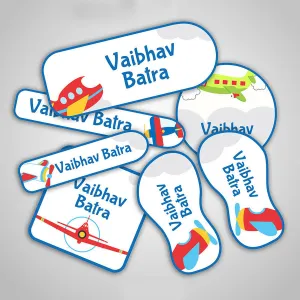 Aeroplane Labels Super Saver Set <br> <span style="font-size: 11px; font-family:Helvetica,Arial,sans-serif;">Assorted packs containing 156 stickers</span>