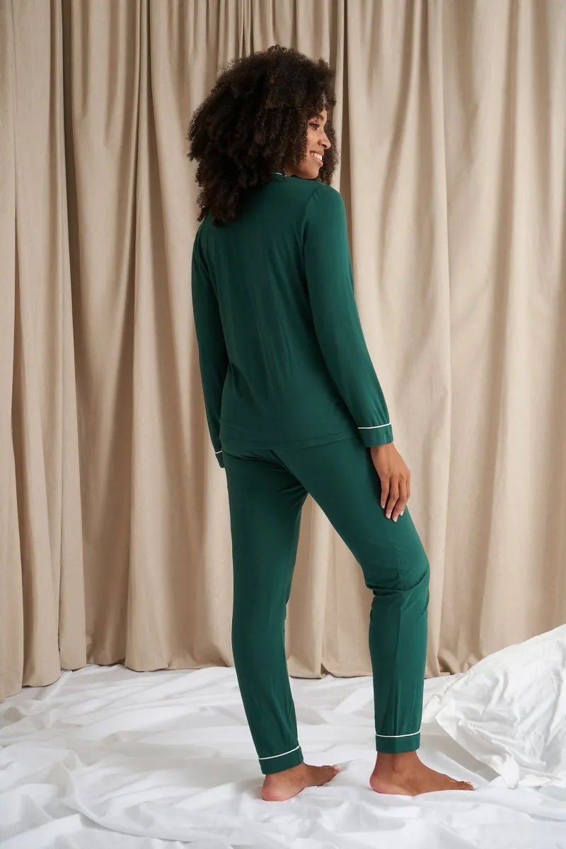 Bamboo Pyjama Set in Green