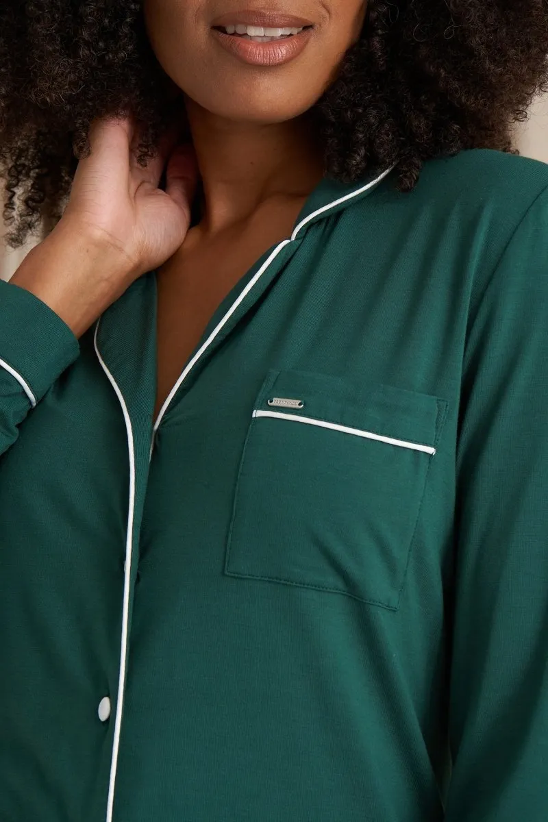 Bamboo Pyjama Set in Green