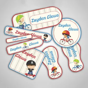 Bicycle Labels Super Saver Set <br> <span style="font-size: 11px; font-family:Helvetica,Arial,sans-serif;">Assorted packs containing 154 stickers</span>