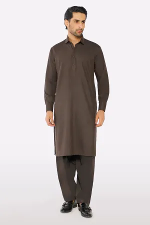Coffee Brown Wash & Wear Fabric