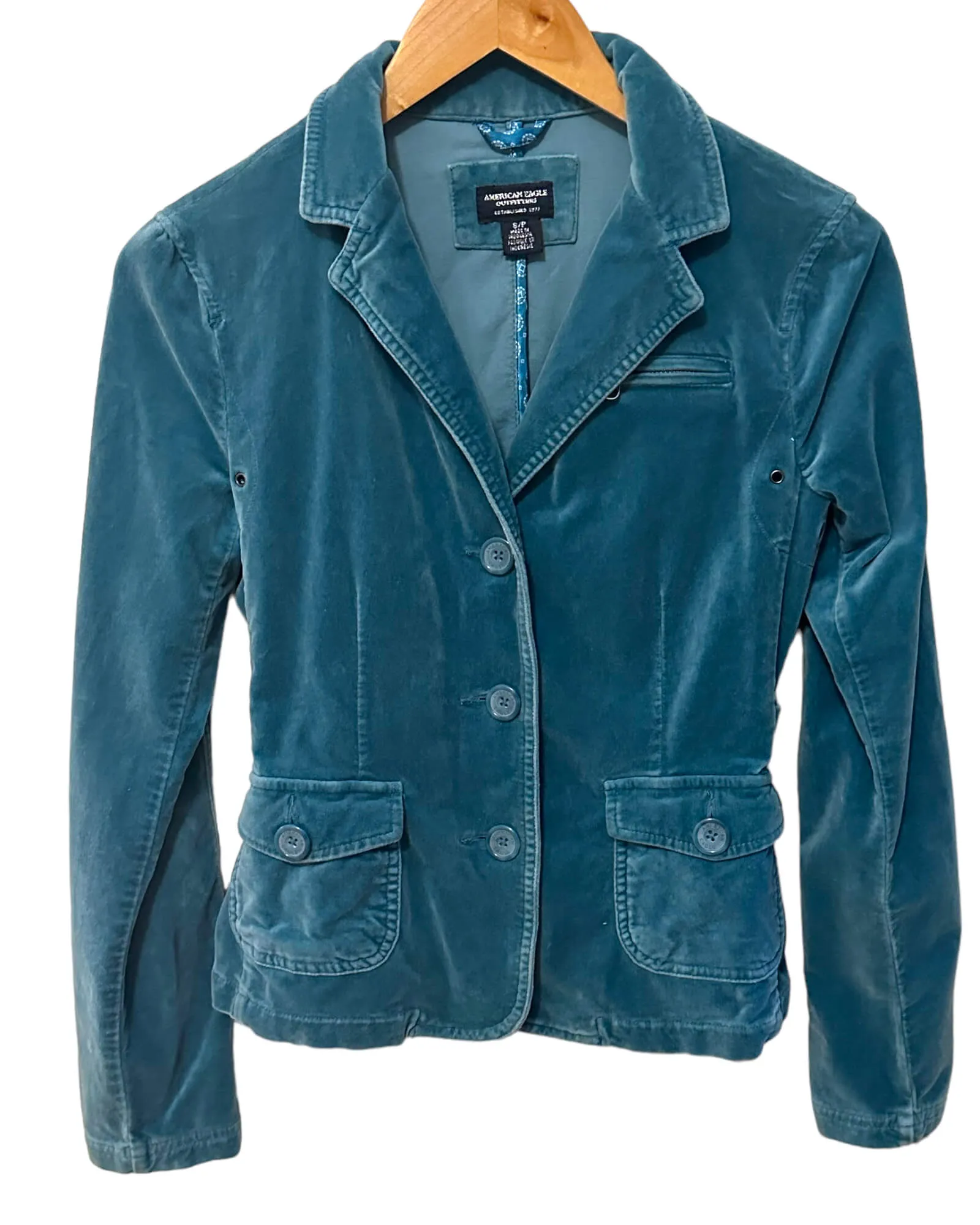 Cool Summer Oasis Velvet Tuxedo Jacket