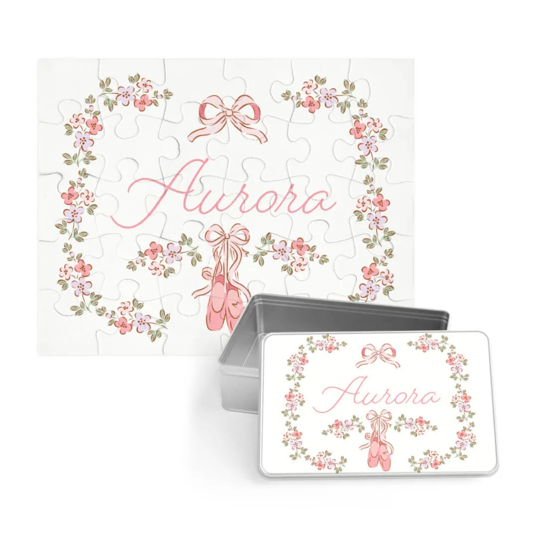 Kids Personalized 30 Piece Puzzle | Ballet Blossoms