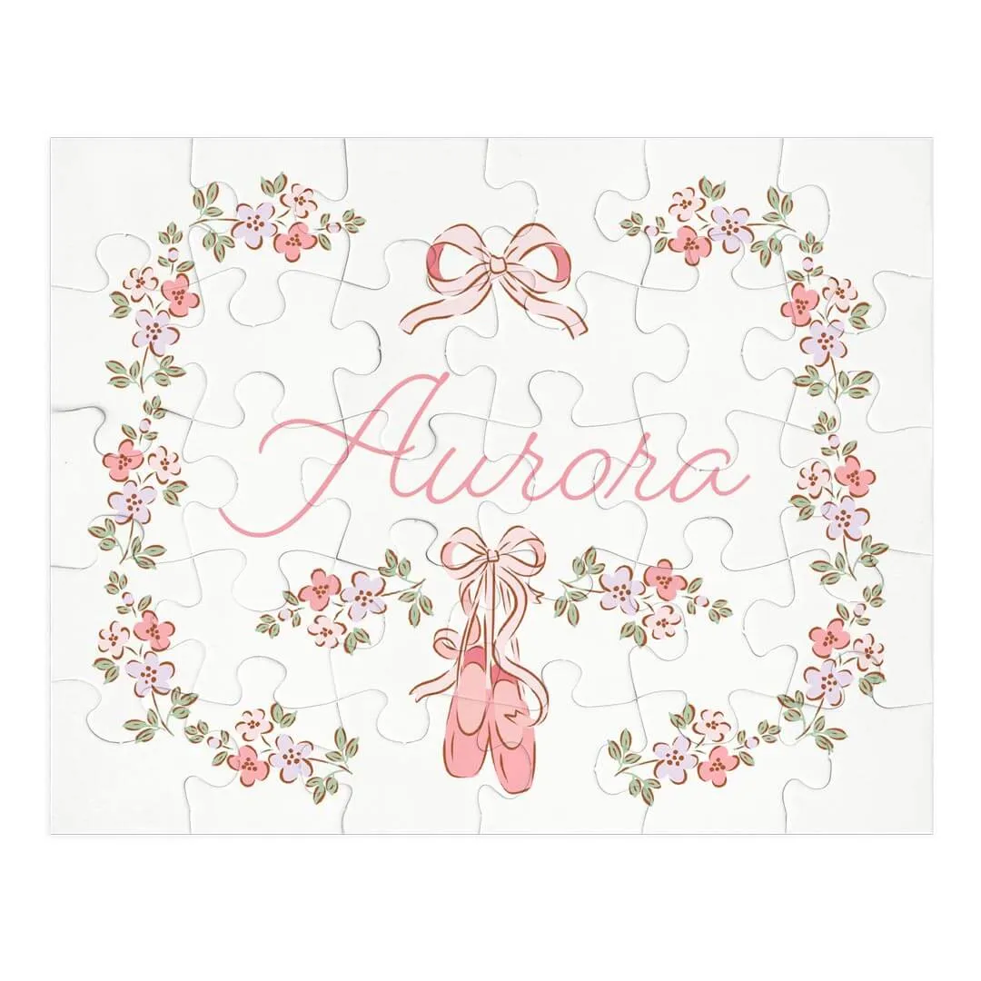 Kids Personalized 30 Piece Puzzle | Ballet Blossoms