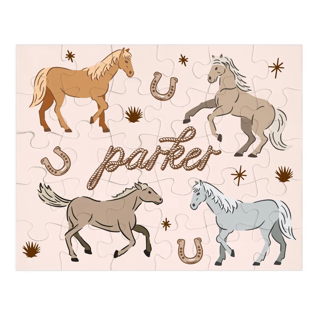 Kids Personalized 30 Piece Puzzle | P's Ponies