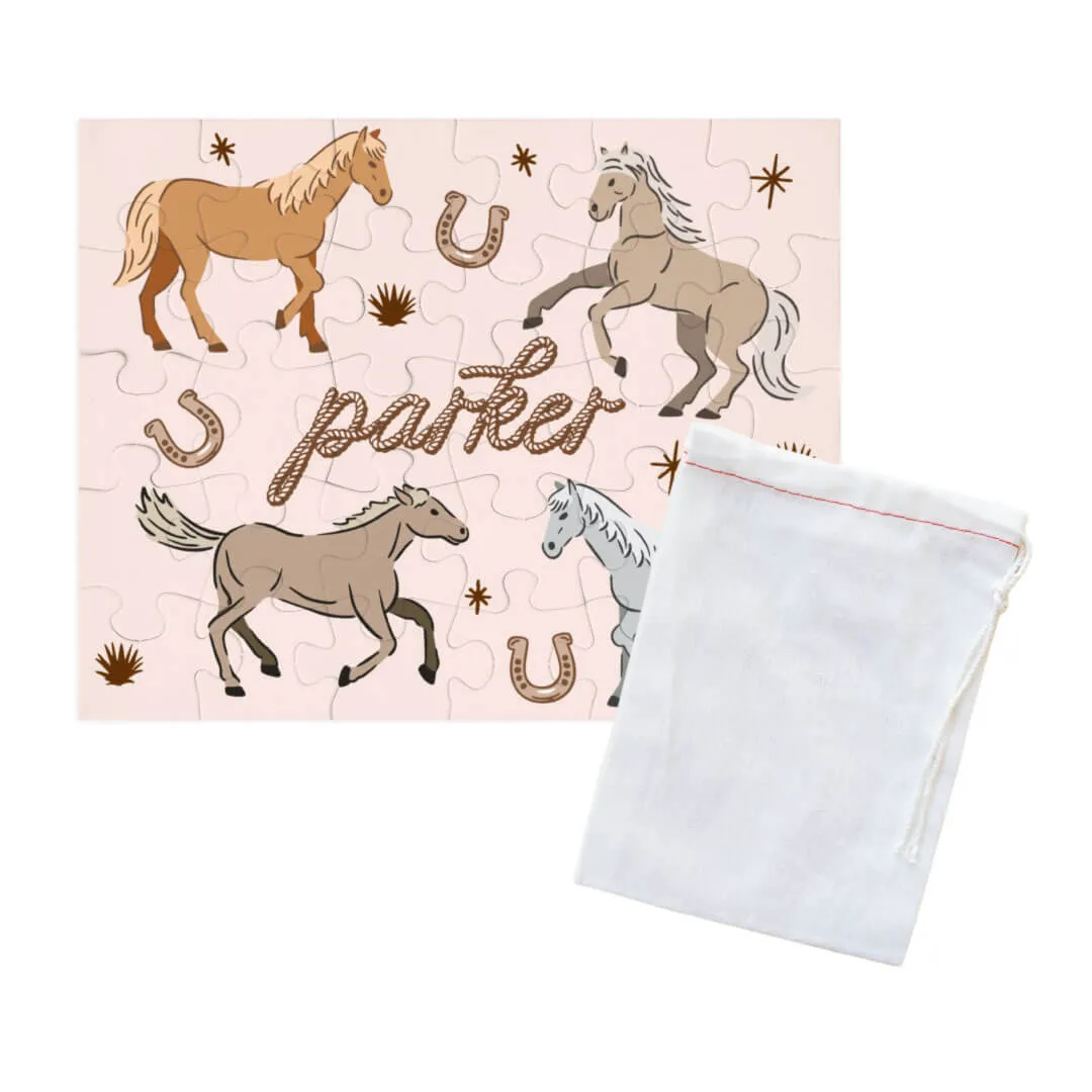Kids Personalized 30 Piece Puzzle | P's Ponies
