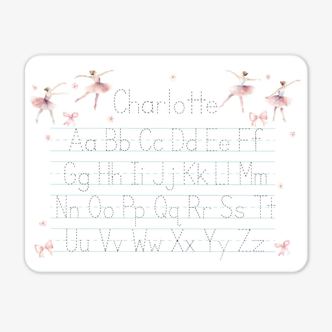 Kids Personalized Whiteboard | Ballet & Bows