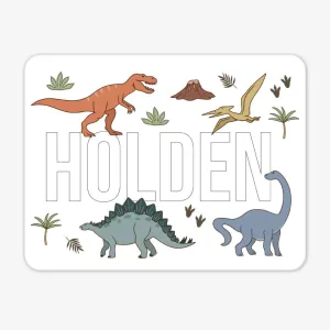 Kids Personalized Whiteboard | Dino Dude