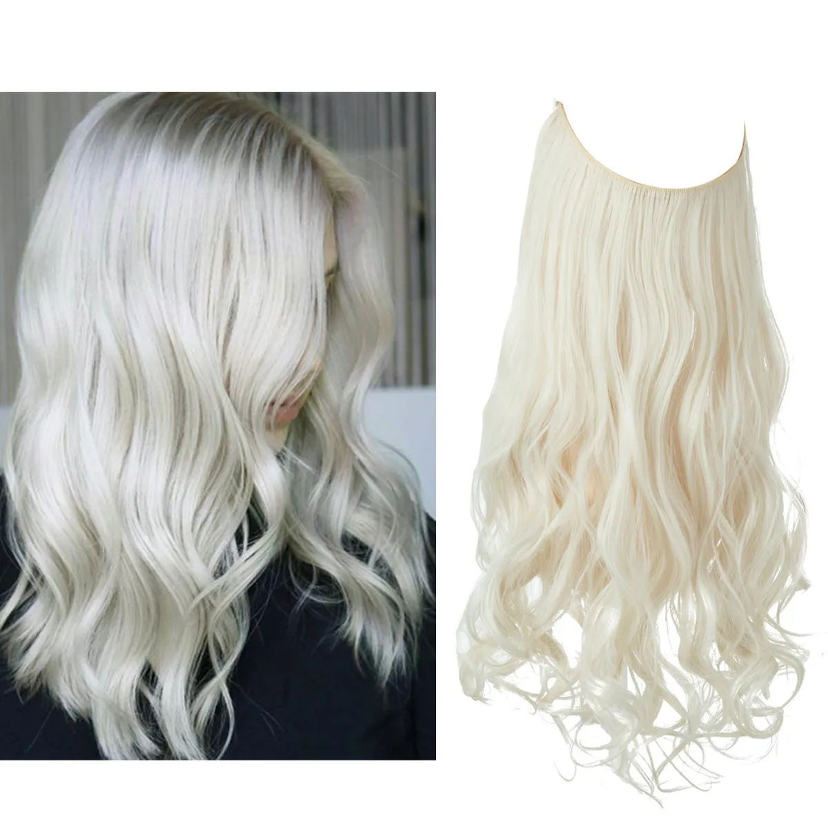 Long Curly Synthetic Wig for Women – Heat-Resistant Matte Fiber | 12–22 Inches | Multiple Natural Shades