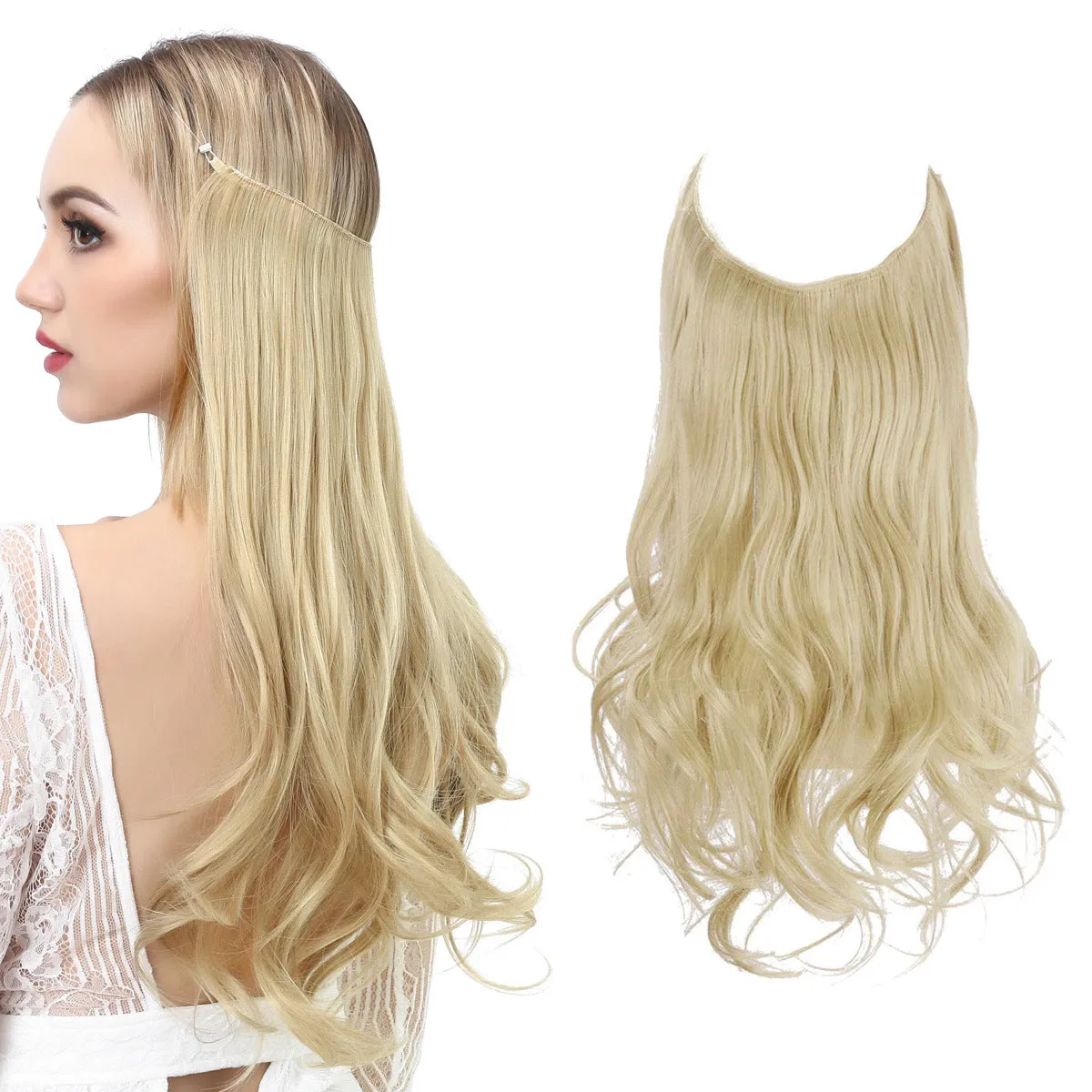 Long Curly Synthetic Wig for Women – Heat-Resistant Matte Fiber | 12–22 Inches | Multiple Natural Shades