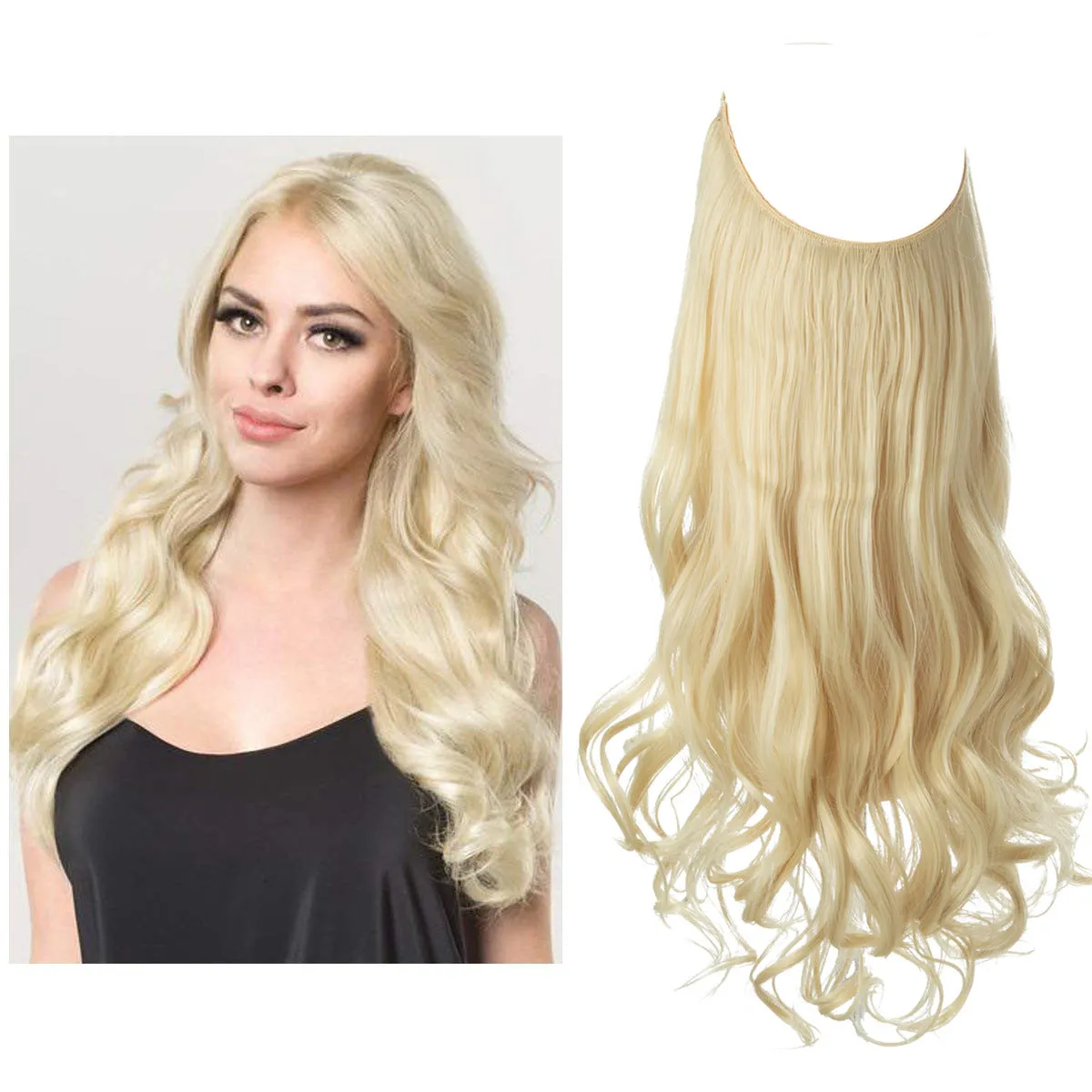 Long Curly Synthetic Wig for Women – Heat-Resistant Matte Fiber | 12–22 Inches | Multiple Natural Shades