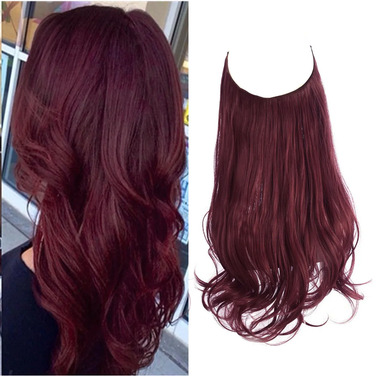Long Curly Synthetic Wig for Women – Heat-Resistant Matte Fiber | 12–22 Inches | Multiple Natural Shades