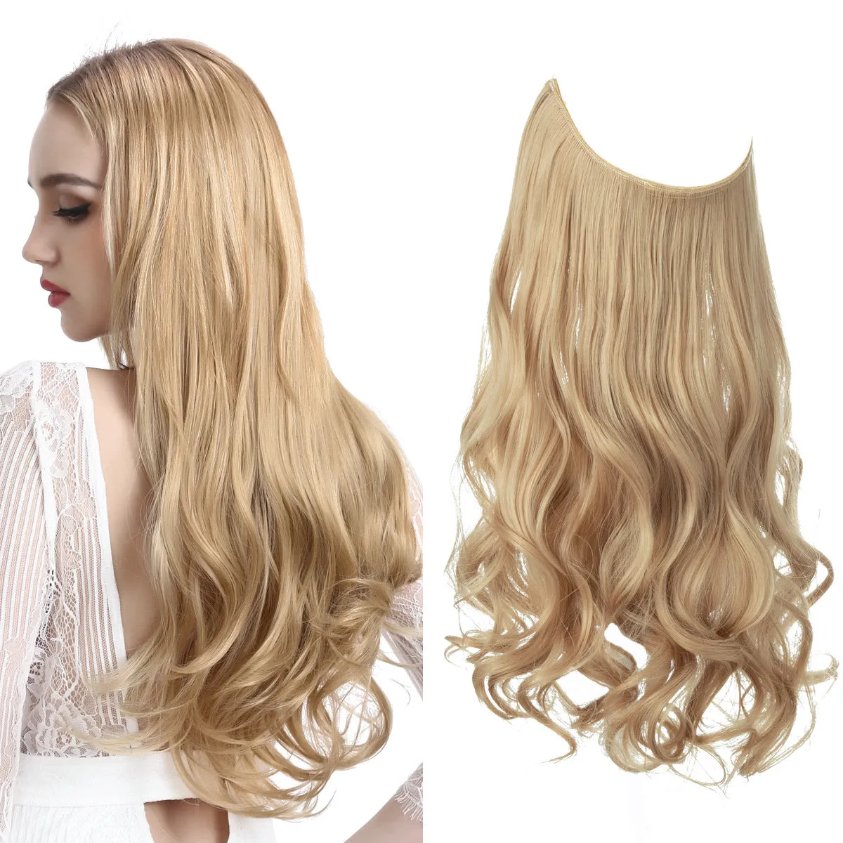 Long Curly Synthetic Wig for Women – Heat-Resistant Matte Fiber | 12–22 Inches | Multiple Natural Shades