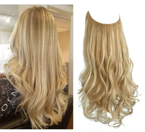 Long Curly Synthetic Wig for Women – Heat-Resistant Matte Fiber | 12–22 Inches | Multiple Natural Shades