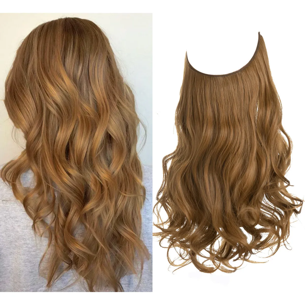 Long Curly Synthetic Wig for Women – Heat-Resistant Matte Fiber | 12–22 Inches | Multiple Natural Shades