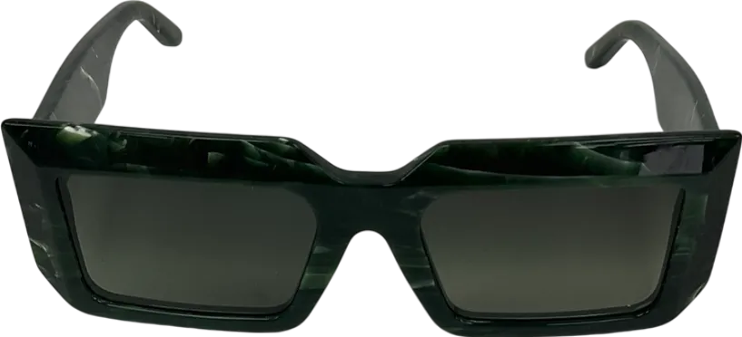 maniere de voir Green Azur Sunglasses In Marble Effect With Original Case One Size