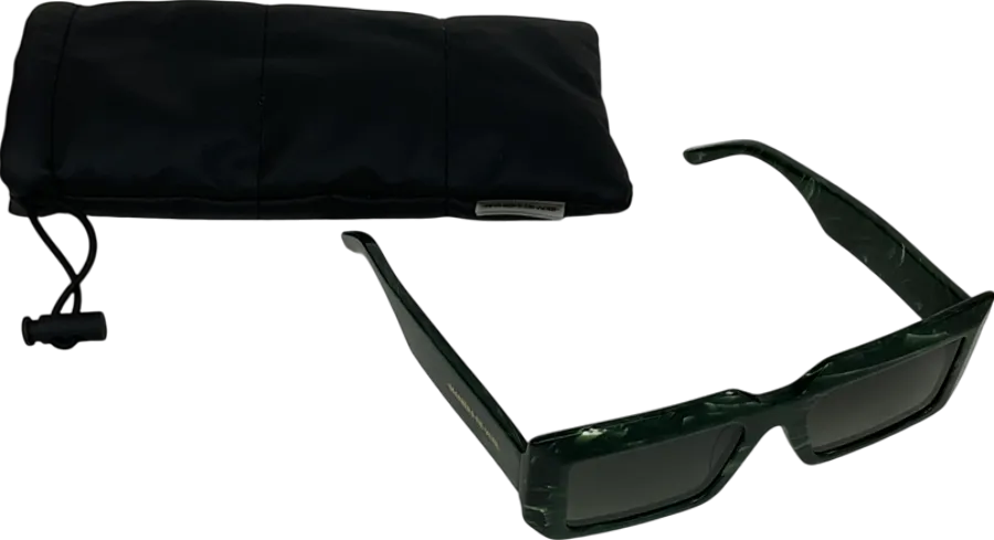 maniere de voir Green Azur Sunglasses In Marble Effect With Original Case One Size