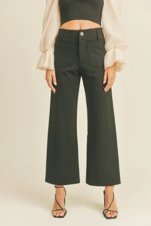Ponte Fabric Crop Pants