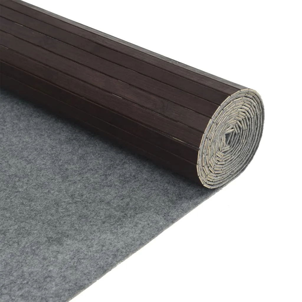 Room Divider Dark Brown 165x400 cm Bamboo
