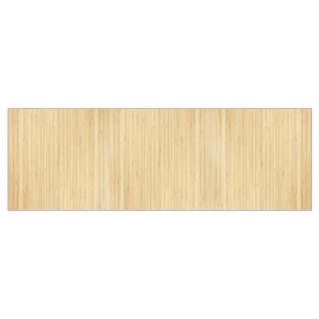 Rug Rectangular Light Natural100x300 cm Bamboo