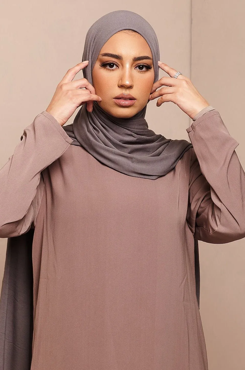 Shadow Charcoal Bamboo Jersey Hijab