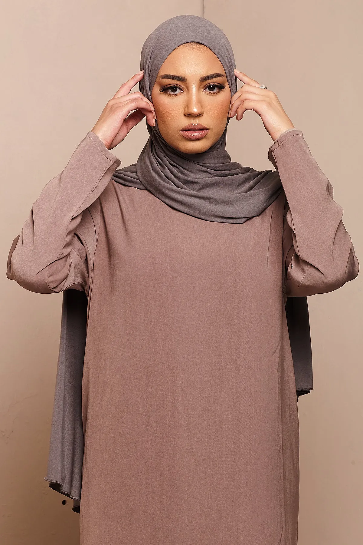 Shadow Charcoal Bamboo Jersey Hijab