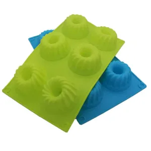 Silicone Muffin Baking Mod with 6 Cavities