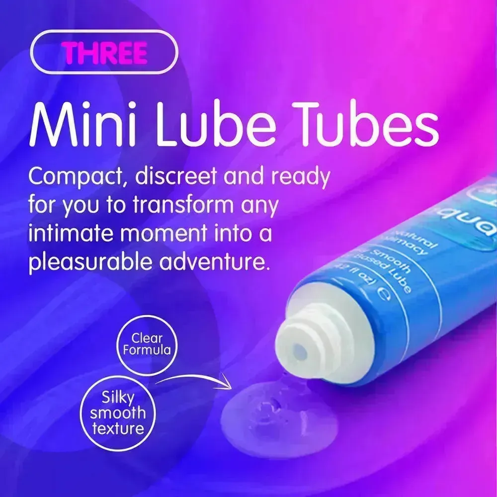 Skins Fruity Tubes - Watermelon, Strawberry, & Mango & Passionfruit Flavoured Lubricants - 12 ml Bottles