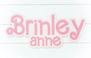 Sugar   Maple Personalized Bubble Wood Sign | Doll