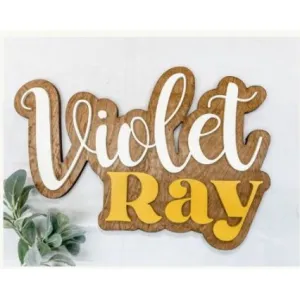 Sugar   Maple Personalized Bubble Wood Sign