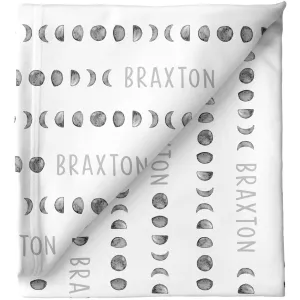 Sugar   Maple Personalized Stretchy Blanket | Moon Phases