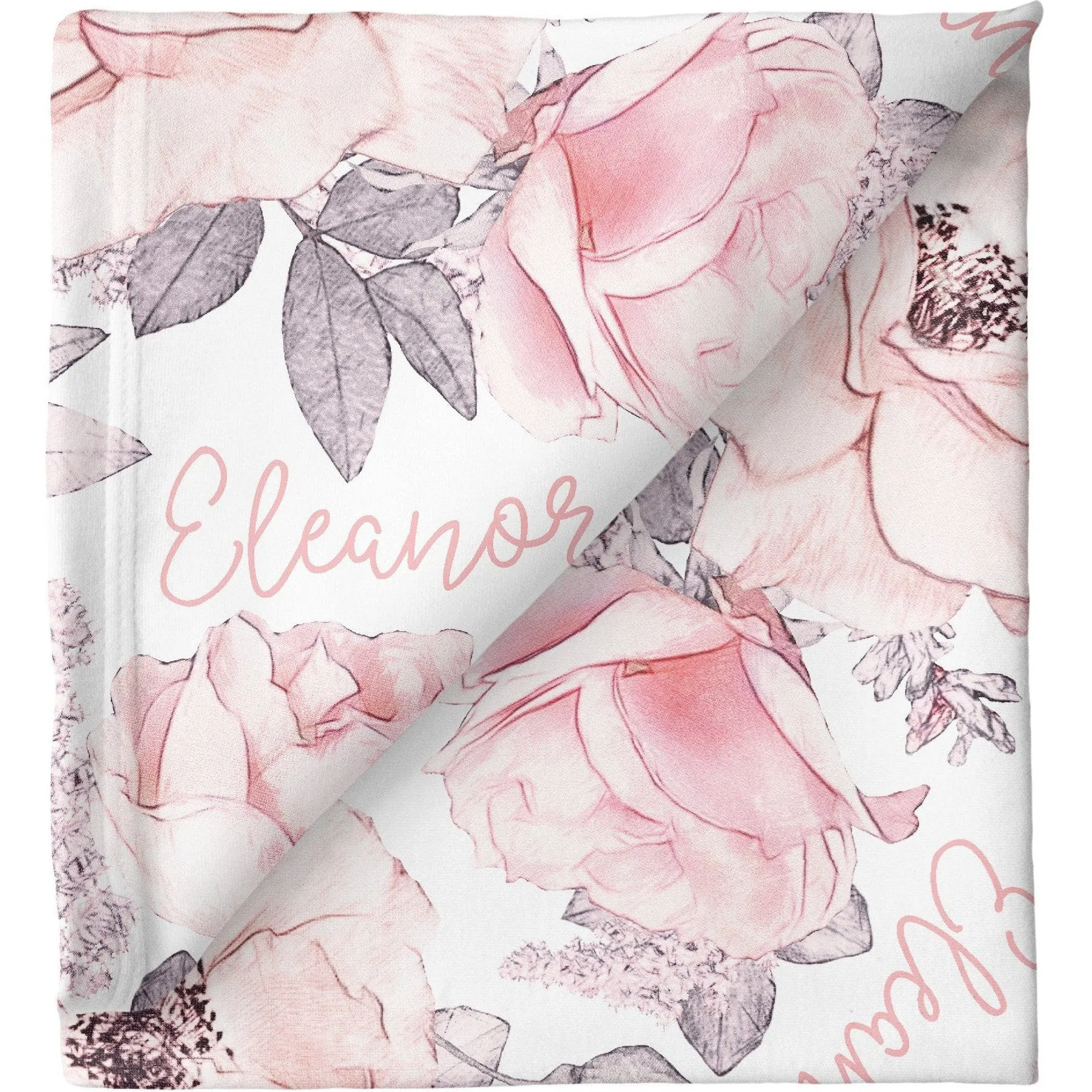 Sugar   Maple Personalized Stretchy Blanket | Wallpaper Floral