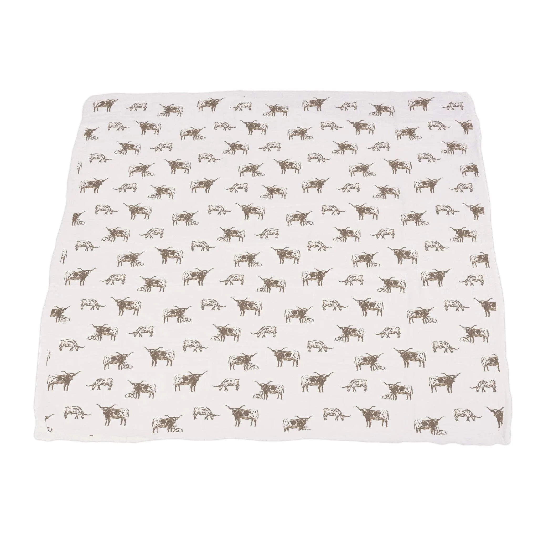 Texas Longhorn and Yellowstone Cowhide Newcastle Blanket