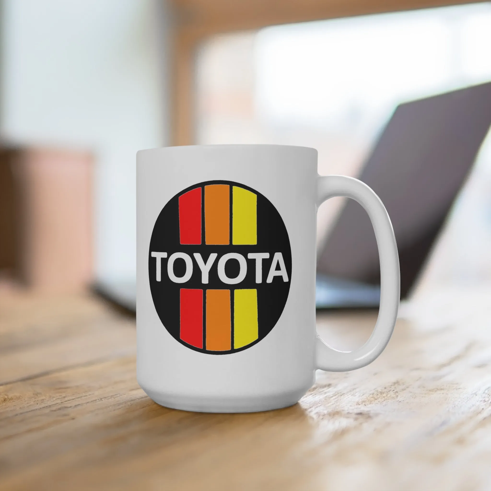 Toyota 3 Stripe Ceramic Coffee Mug Cup - Reefmonkey