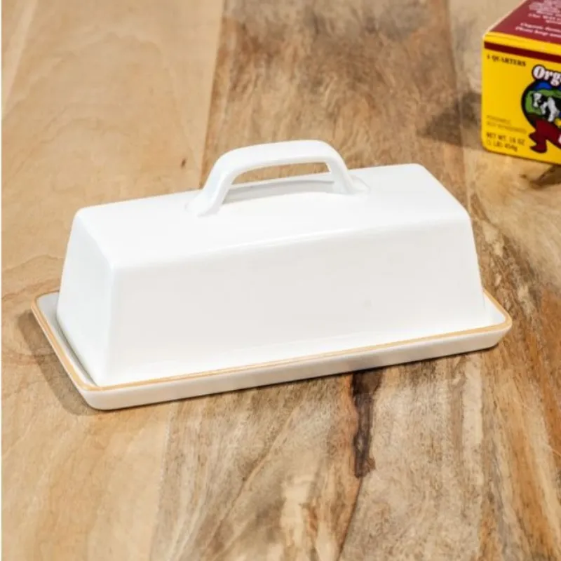White Butter Dish