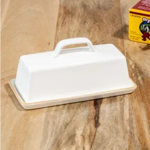 White Butter Dish